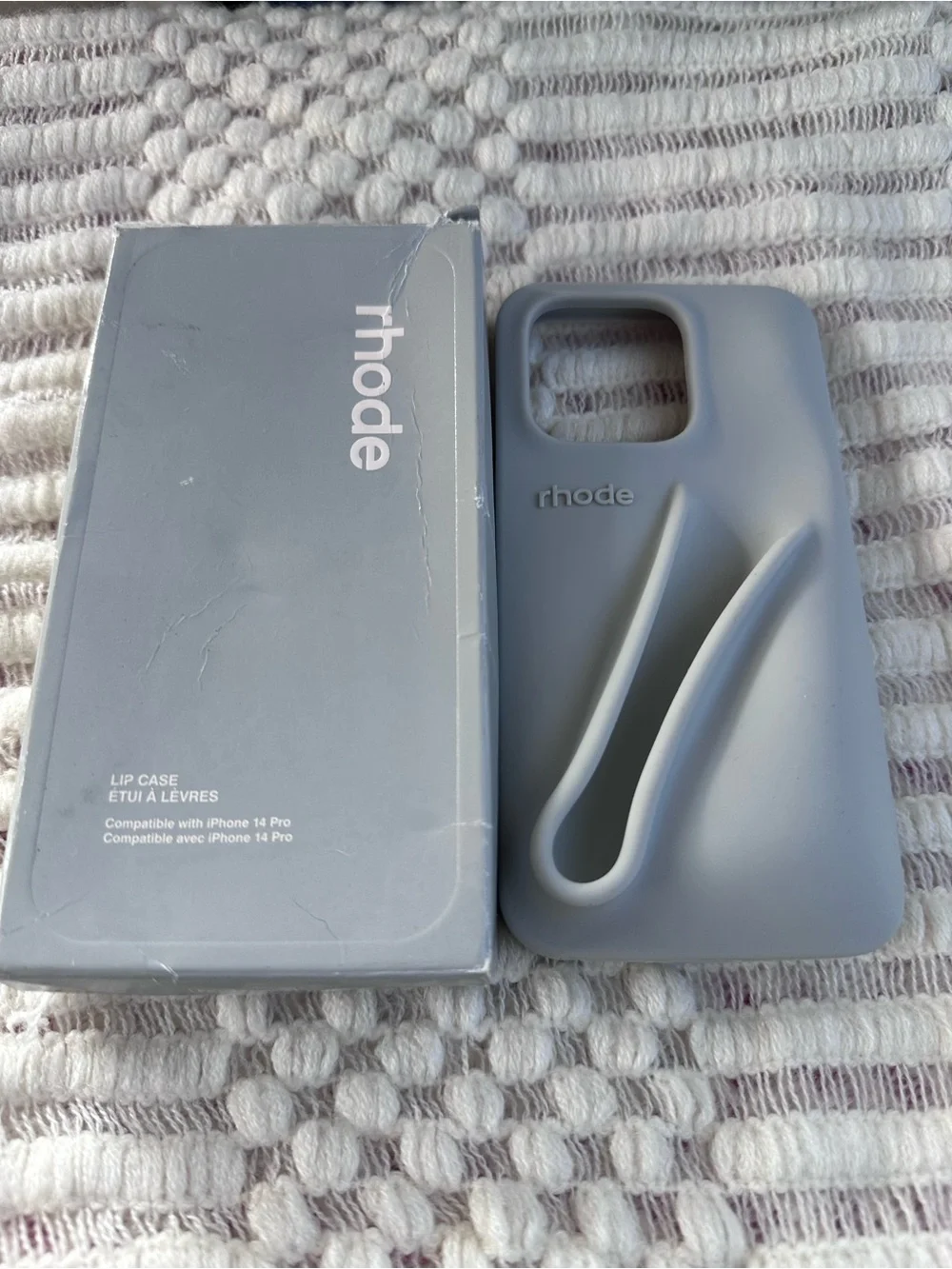 RHODE Silicone Lip Case for iPhone 14 Pro — Gray